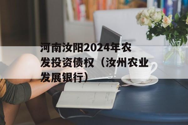 河南汝阳2024年农发投资债权（汝州农业发展银行）