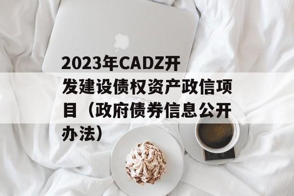2023年CADZ开发建设债权资产政信项目（政府债券信息公开办法）
